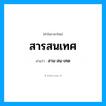 สาน-สน-เทด เป็นคำอ่านของคำไหน?, คำในภาษาไทย สาน-สน-เทด อ่านว่า สารสนเทศ